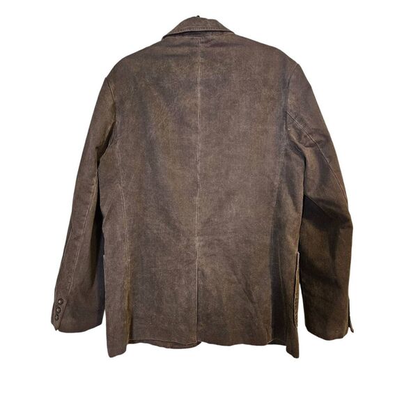 Dark brown 100% cotton casual sport coat. Size M. - Picture 2 of 3